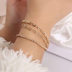 4 Bracelets 14K Gold Set